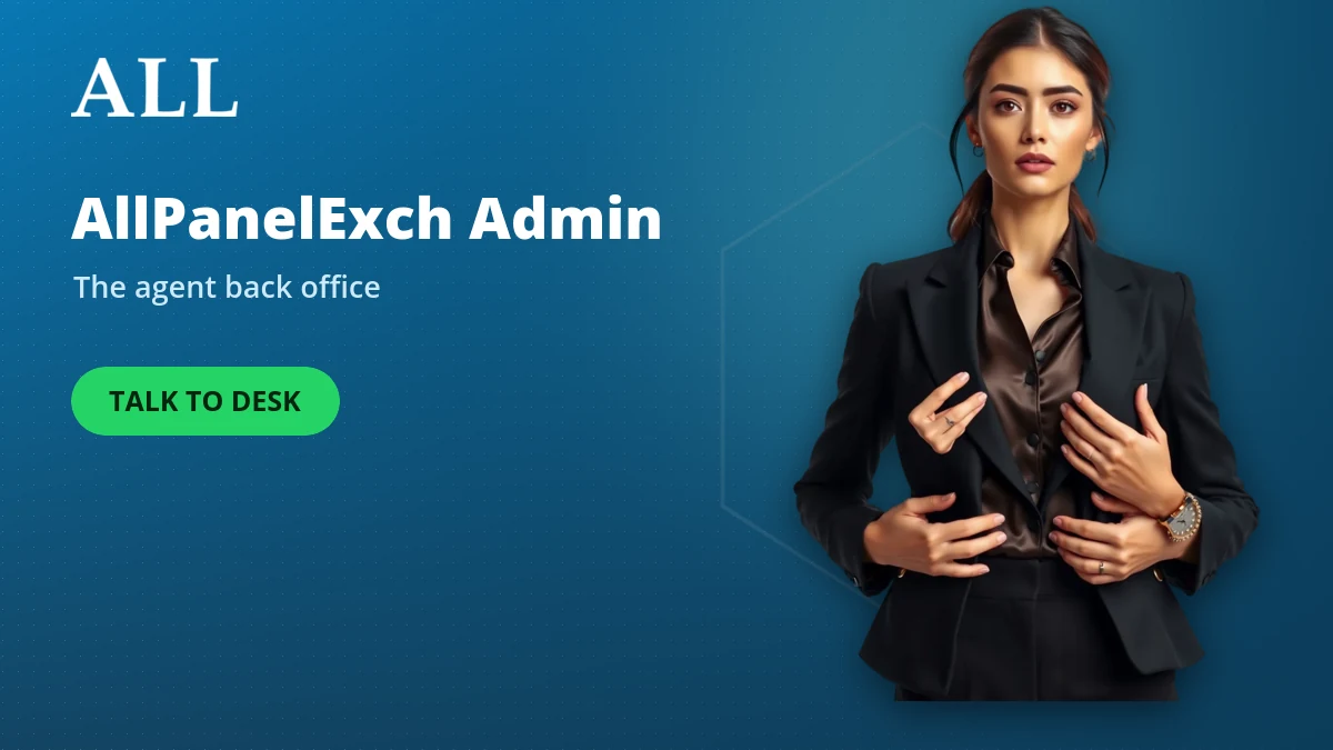AllPanelExch admin panel, the agent back office behind the player login